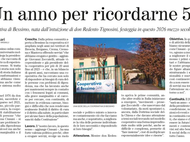 I nostri 50 anni su La Voce del Popolo