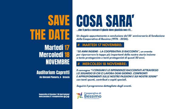 SAVE THE DATE: 17 e 18 Novembre 2026 – #Bessimo50