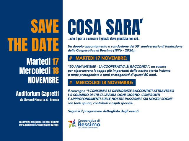 SAVE THE DATE: 17 e 18 Novembre 2026 – #Bessimo50